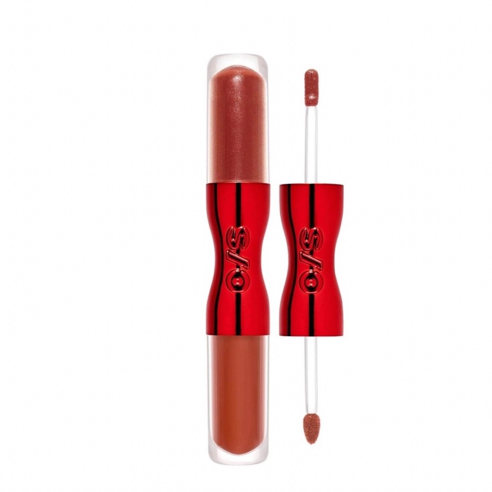 NEW One Size Lip Snatcher Velvet Flex‎ Cream Cushion Gloss Duo "Mutha Starrr"